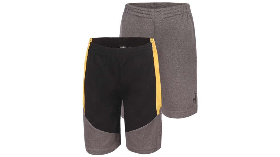 Body Glove Boys Solid and Color-Block Shorts Set 8-18 - Grey &amp; Yellow B3656EC8, 8, Grey &amp; Yellow, 8955BGS31-B-8
