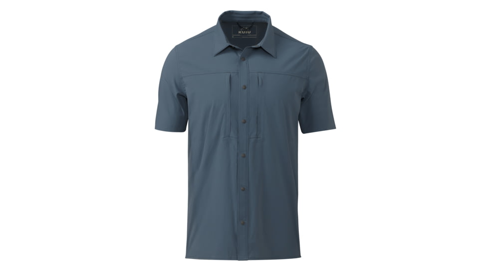 KUIU Intrepid Short Sleeves Hunting Shirt - Men's, Storm, 3XL, Adult, Male, 7625513402526