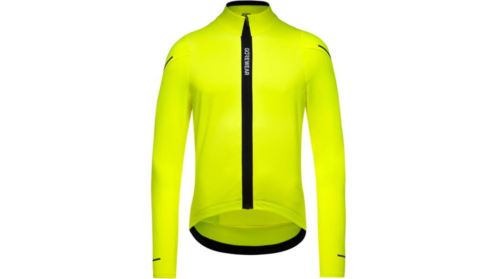 GOREWEAR SPINSHIFT Thermo Long Sleeve Cycling Jersey Mens in Neon Yellow Large Form fit 6138BC78, 101086-0800-L