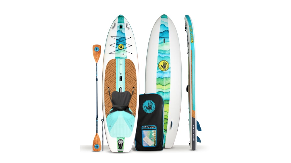 Aquapac Dynamic 106 Inflatable Paddle Board - Blue/Green 4486BEC8, 10 ft 6 in, Blue/Green, IKAYDYNAM21U-340-10/FT/6/IN