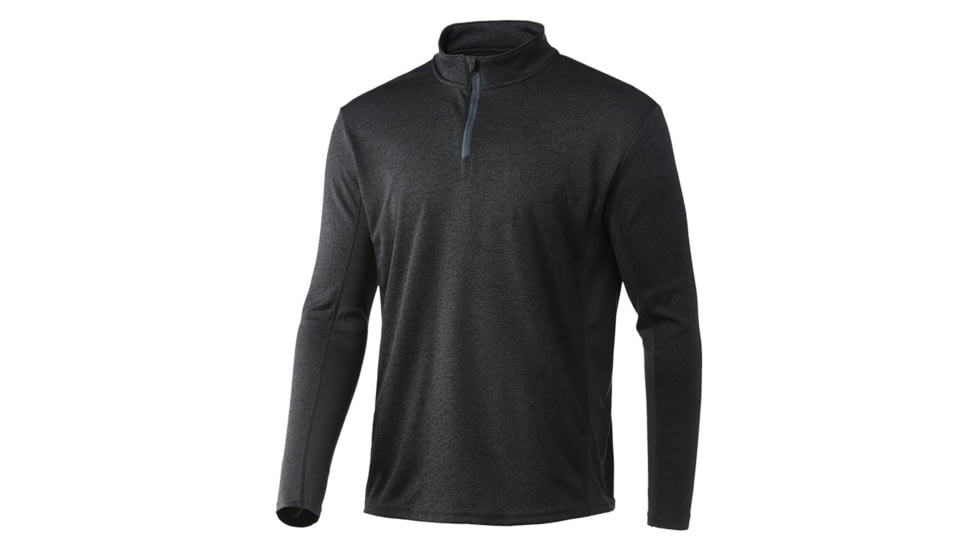 HUK Performance Fishing Huk Coldfront 1/4 Zip Long Sleeve Shirt Heather Moss 2XL 2810DED8, ATH1200529015S