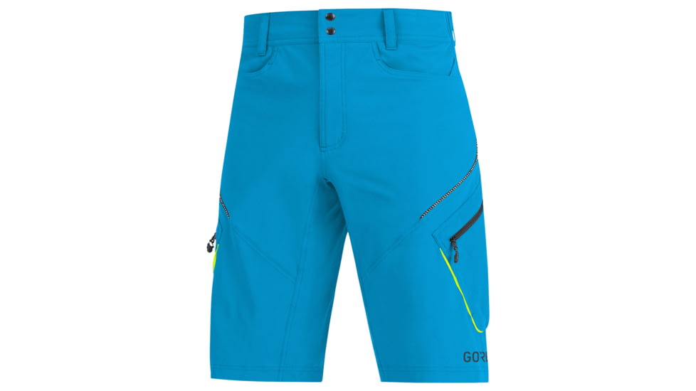 GOREWEAR Mens C3 Trail Cycling Shorts in Dynamic Cyan Large Regular fit 87794D22, 100047-0N00-XL