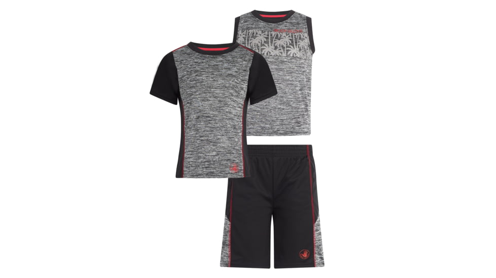 Body Glove Boys Three-Piece Shirts and Short Set 4-7 - Black &amp; Red BDDB142F, 7, Black &amp; Red, 8806BGS30-B-7