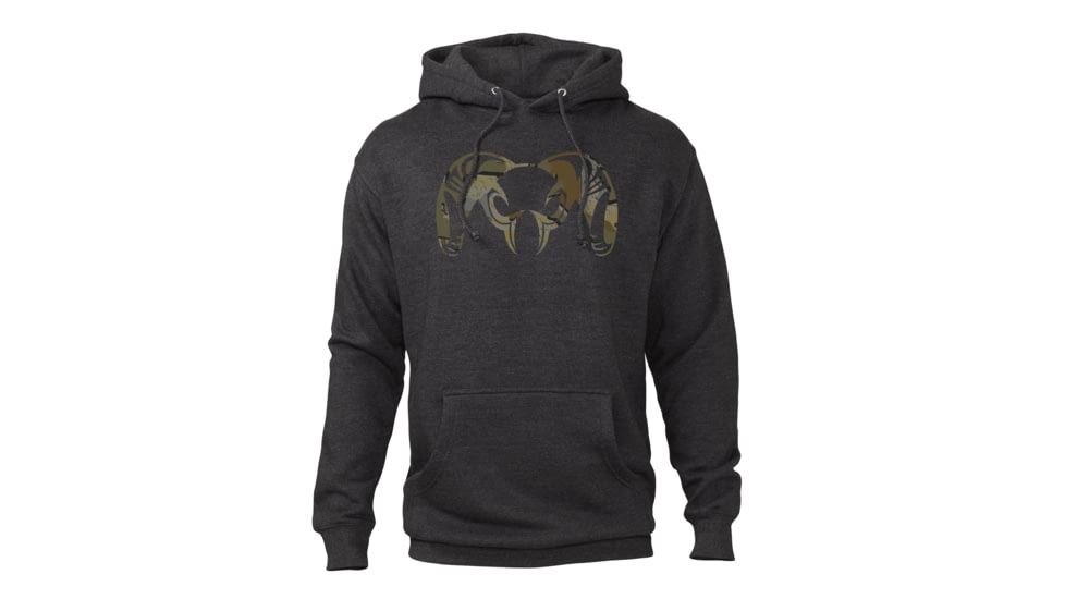 KUIU Valo Ram Hoodie - Men's, Charcoal, 3XL, Cotton, Adult, Male, 7522696560798
