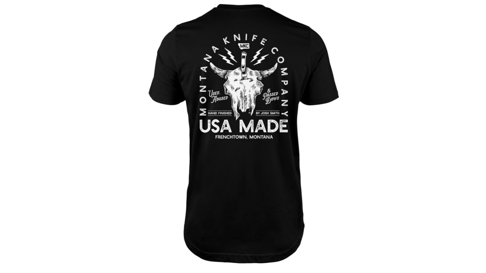 Hunt MKC BISON SKULL TEE - BLACK, MKC-005040