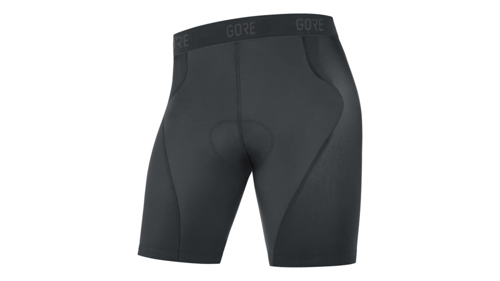 GOREWEAR Mens C5 Liner Cycling Short Tights+ in Black Large Form fit 2178F1A6, 100127-9900-XL