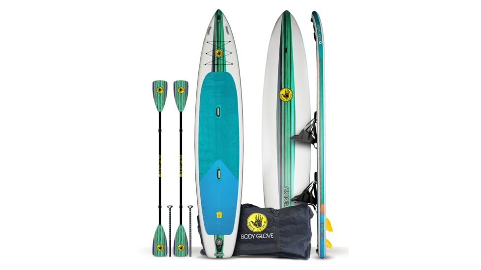 Aquapac Cruiser Duet 15 Inflatable Combo Paddle Board Kayak - Teal/Wood 6E4DFC37, 15 ft, Teal/Wood, IKAYCRDUET21U-340-15/FT