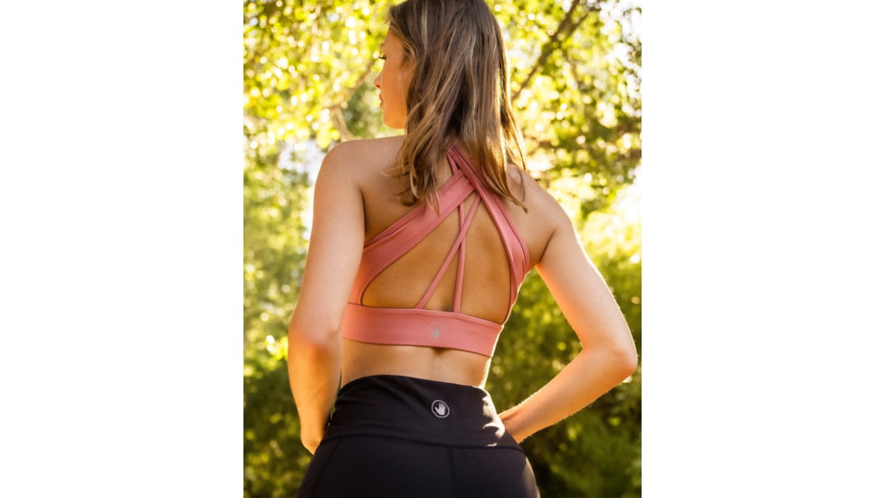 Body Glove Composed Cross-Back Straps Sports Bra - Pink 07293EAA, M, Pink, BGB1137-PINK-M