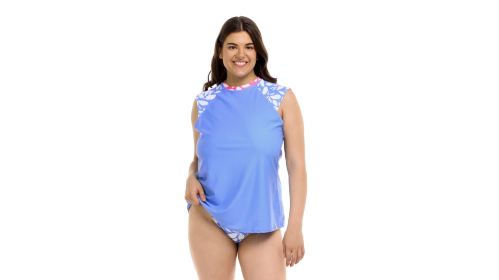 Body Glove Petals Exhale Rashguard - Periwinkle F7C5233C, M, Petals Periwinkle, 39-615745-Periwinkle-M