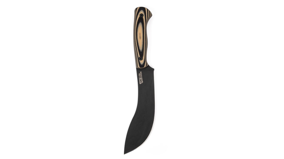 Montana Knife Company Beartooth Pro Skinning Fixed Blade Knives, 6.125 inch, 52100 Ball Bearing Steel, Parkeized Finish, G-10 Handle, Tan/Black, 10.5 inch, MKC-000330