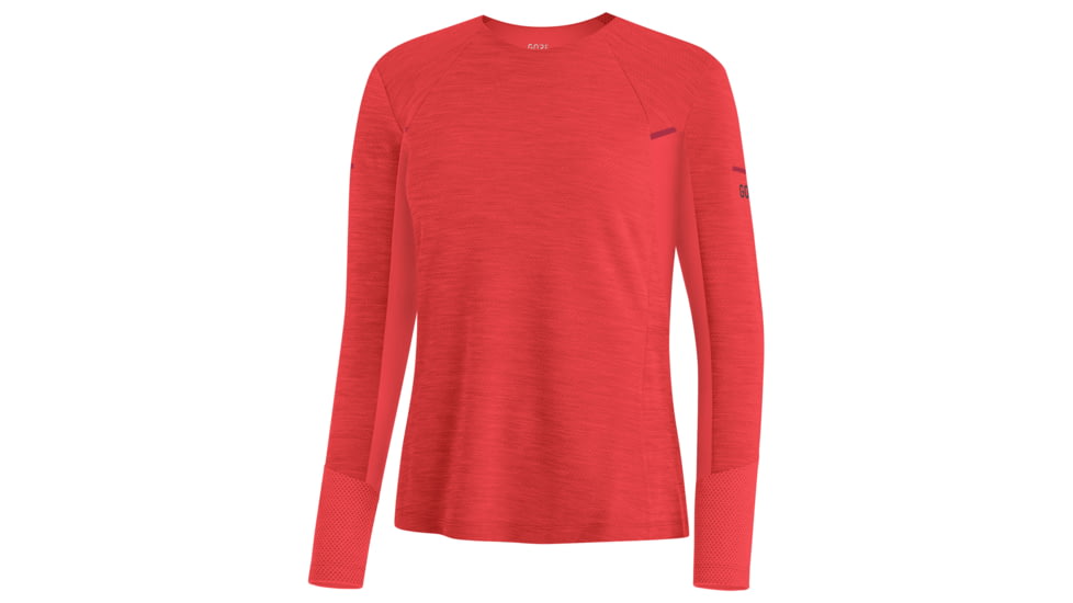 GOREWEAR Vivid Long Sleeve Running Shirt Womens in Hibiscus Pink 2XS Slim fit 55C5E368, 100756-AK00-34