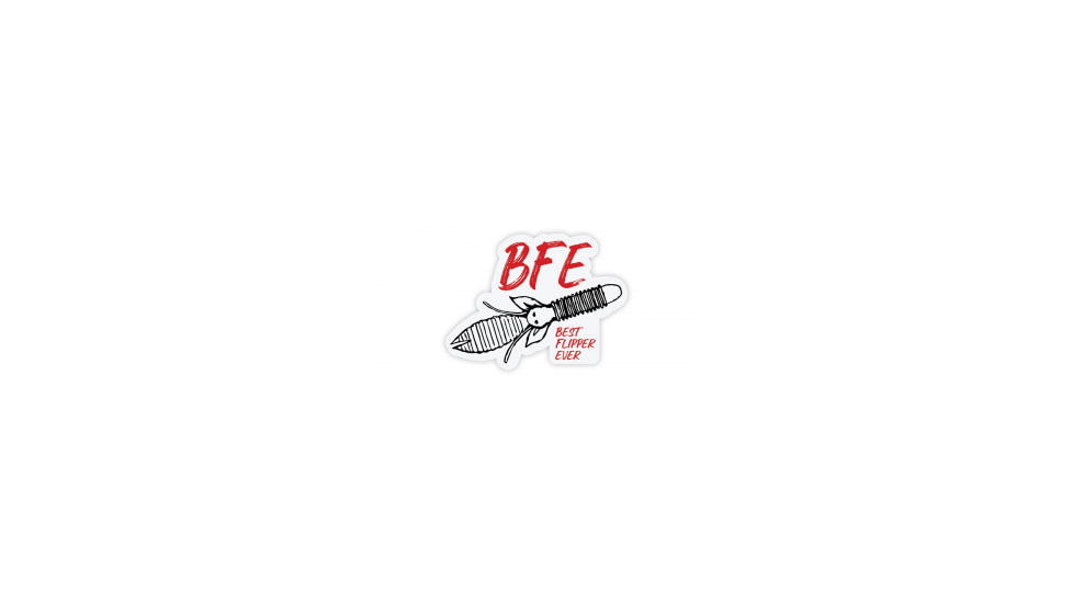 Big Bite Baits 3.5x2.5inch BFE Sticker, Multi, One Size, BBB-DECAL 012