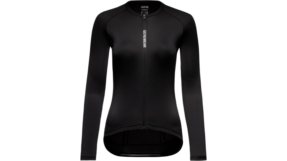 GOREWEAR SPINSHIFT Long Sleeve Cycling Jersey Womens in Black 2XS Form fit E8B0018C, 101077-9900-34