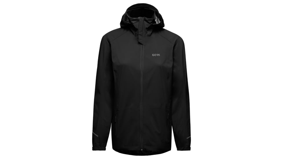 GOREWEAR R3 Womens GORE-TEX Active Hooded Running Jacket in Black XS 0-2 Regular fit Waterproof BAAEF4A7, 100071-9900-36