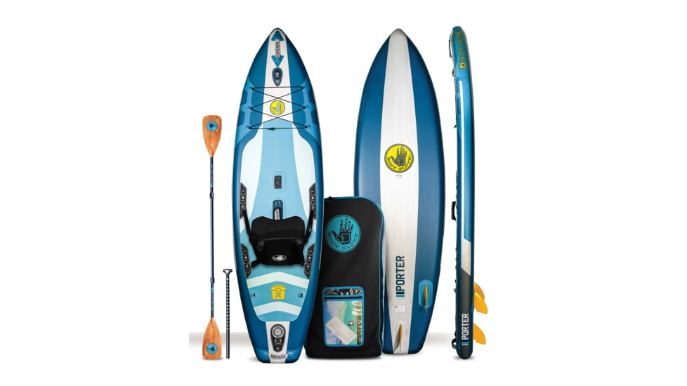 Aquapac Porter SKX 96 Inflatable Kayak-Paddle Board - Blue/Grey F3F4299D, 9 ft 6 in, Blue/Grey, IKAYPORT22U-410-9/FT/6/IN