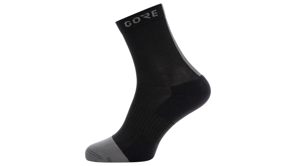 GOREWEAR M Mid Socks in Black/Graphite Grey 10.5-12 97D28FD7, 100229-9991-XL