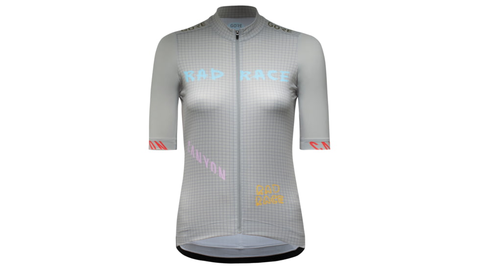 GOREWEAR x RAD RACE 2022 Cycling Jersey Womens in Rad Grey 2XS Form fit FEAA7245, 100979-BS00-34