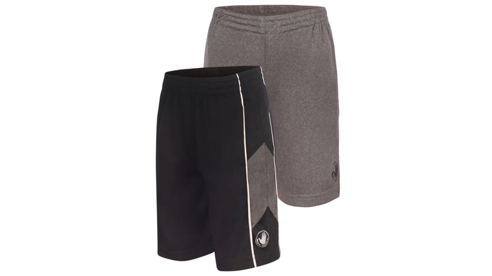 Body Glove Boys Solid and Side-Stripe Shorts Set 8-18 - Black &amp; Grey F09506AF, 1012, Black &amp; Grey, 8954BGS31-A-1012