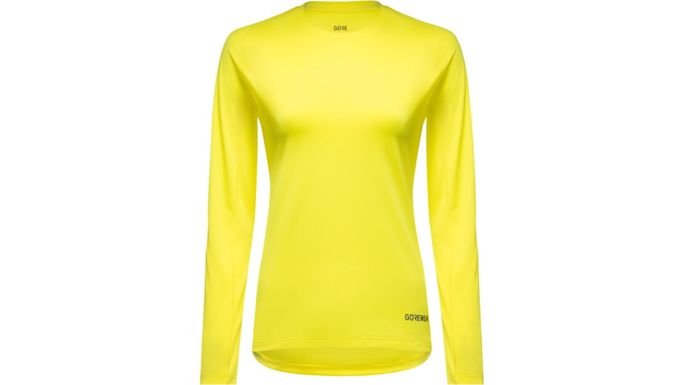 GOREWEAR Everyday Long Sleeve Running Shirt Womens in Washed Neon Yellow 2XS Regular fit 6F9490E0, 101017-BP00-34