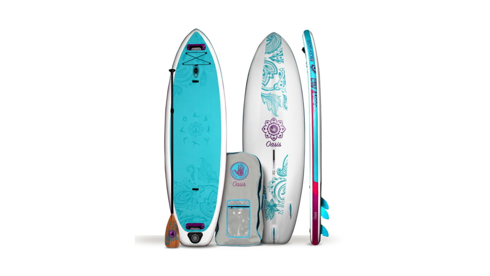 Aquapac Oasis 10 Inflatable Paddle Board - Teal/Purple E96A2961, 10 ft, Teal/Purple, ISUPOASIS21U-441-10/FT