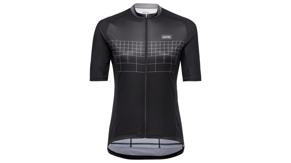 GOREWEAR Grid Fade Cycling Jersey 2.0 Womens in Black/Lab Gray XS 0-2 Slim fit 6653DD75, 100973-99BF-36