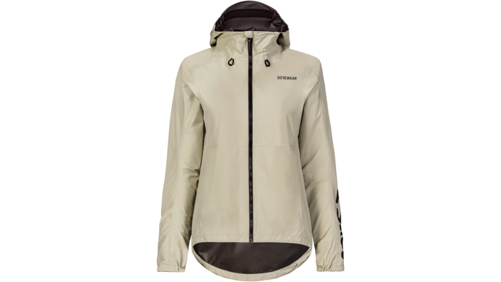GOREWEAR Endure GORE-TEX LE1 Cycling Jacket Womens in Tech Beige Small 4-6 Regular fit Waterproof 543339B0, 101145-BG00-38