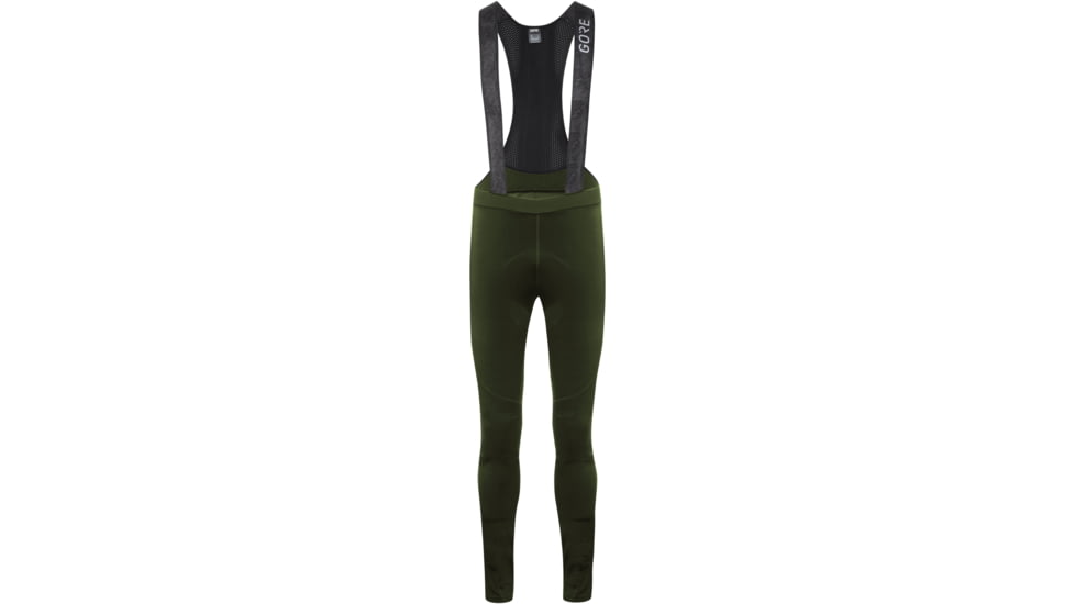 GOREWEAR Mens C5 Thermo Cycling Bib Tights+ in Utility Green Small Form fit C33DBE4F, 100643-BH00-M
