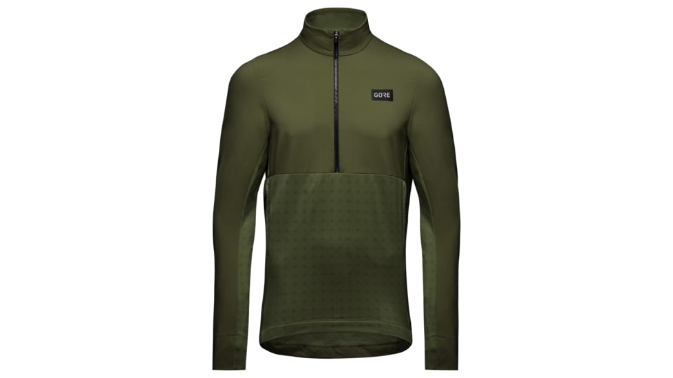GOREWEAR TrailKPR Hybrid 1/2-Zip Mens in Utility Green Small Regular fit F1C90EF3, 100923-BH00-M