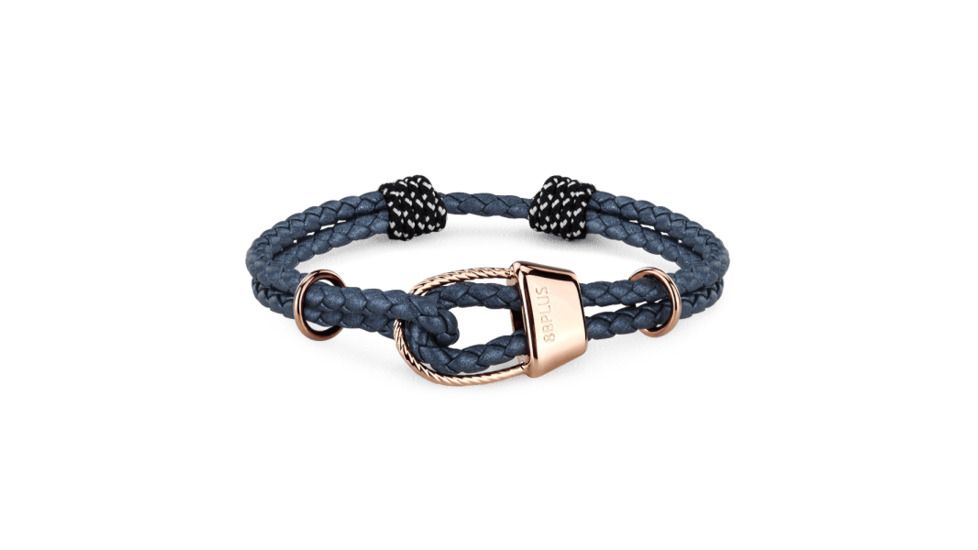 8BPLUS Handmade Iliada Wristband For Climbers, Electric blue/Rose gold, 4-8cm diameter, Petite, Small, 502732