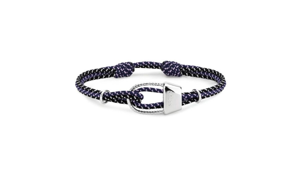8BPLUS Handmade Secret Garden Wristband For Climbers, Dark navy/Silver, 4-8cm diameter, Petite, Small, 502131