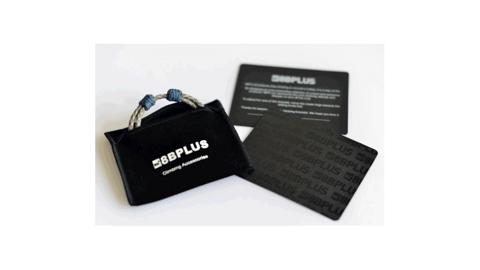 8BPLUS Handmade Titan Wristband For Climbers, Matt gun/Olive, 5-9cm diameter, Regular, 502412