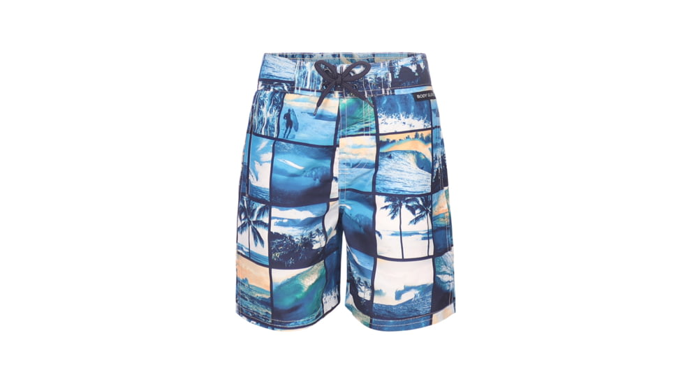 Body Glove Toddler Boys Patchwork Photo Swim Shorts - Blue 522A40F2, 2T, Blue, 8560BGS30-B-2T