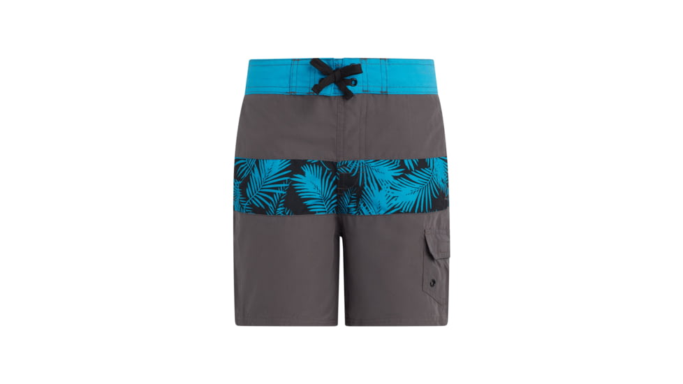 Body Glove Boys Dotted Palm-Print Swim Shorts - Grey &amp; Blue 1BA3F2E6, 56, Grey &amp; Blue, 8604BGS27-B-56