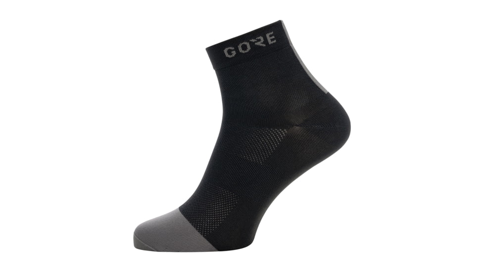 GOREWEAR M Light Mid Socks in Black/Graphite Grey 6-7.5 Moisture Wicking F9DECFD9, 100232-9991-M