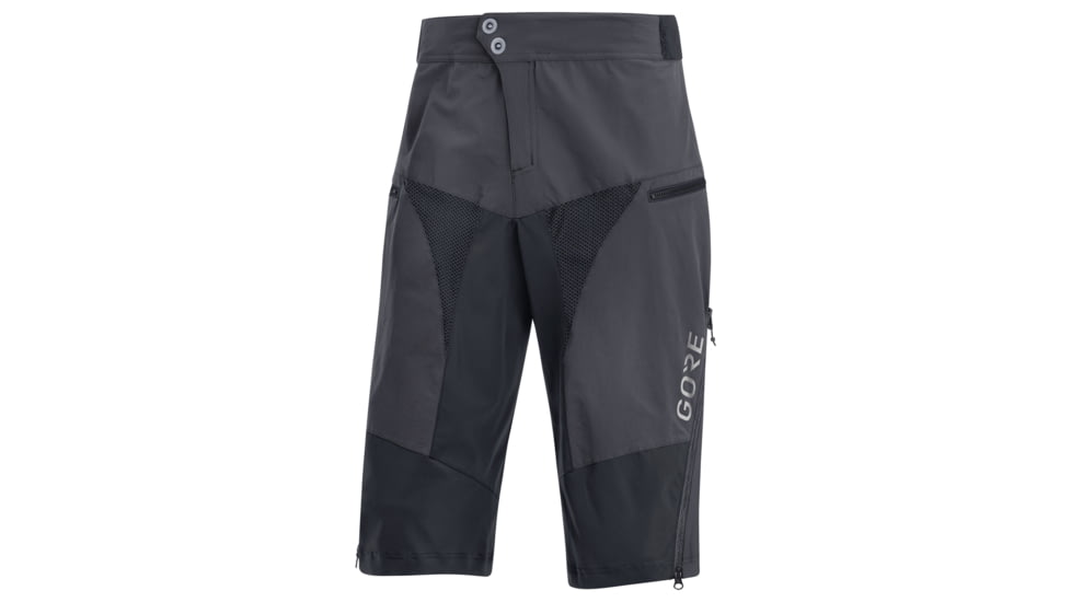 GOREWEAR Mens C5 All Mountain Cycling Shorts in Terra Grey/Black XS Regular fit 7429BA99, 100147-0R99-S