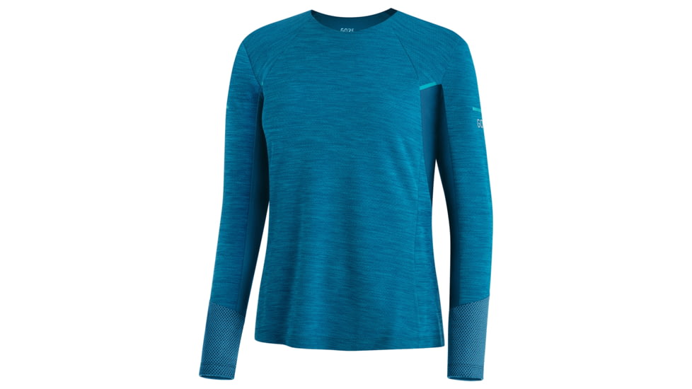 GOREWEAR Vivid Long Sleeve Running Shirt Womens in Sphere Blue Small 4-6 Slim fit 7E9986F0, 100756-AZ00-38