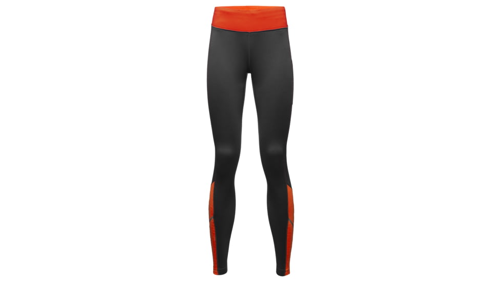 GOREWEAR R3 Womens Thermo Running Tights in Black/Fireball Large 12-14 Slim fit 4992EE8E, 100535-99AY-42
