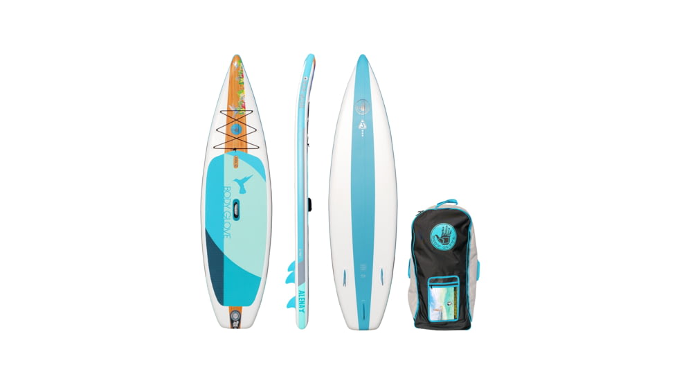 Aquapac Alena 106 Inflatable Paddle Board - Blue/Wood DBFA4FEE, 10 ft 6 in, Blue/Wood, ISUPALENA-499-10/FT/6/IN