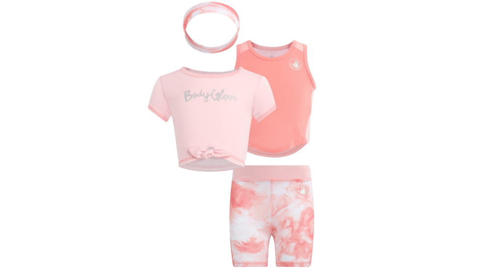 Body Glove Baby Girls Three-Piece Pink Swirl Set - Pink A9FB0E43, 12M, Pink, 8205BGS31-A-12M