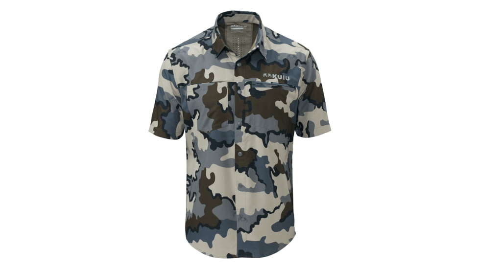 Kuiu Mesa Vented Short Sleeves Snap Shirt - Men's, Vias, 3XL, Polyester, Adult, Male, 7067674738846