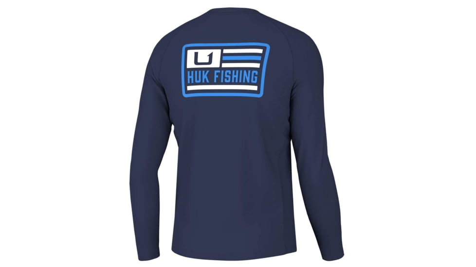 HUK Performance Fishing Huk Farm Pursuit Long Sleeve Shirt Naval Academy M 0781E044, ATH1200545413S