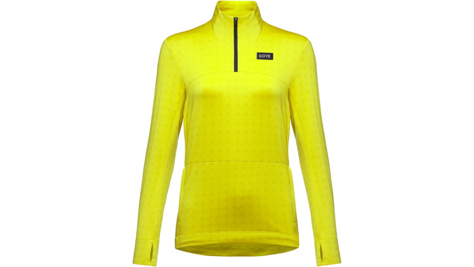 GOREWEAR Everyday Running Thermo 1/4-Zip Womens in Neon Yellow XS 0-2 Regular fit D60F4DDD, 100940-0800-36