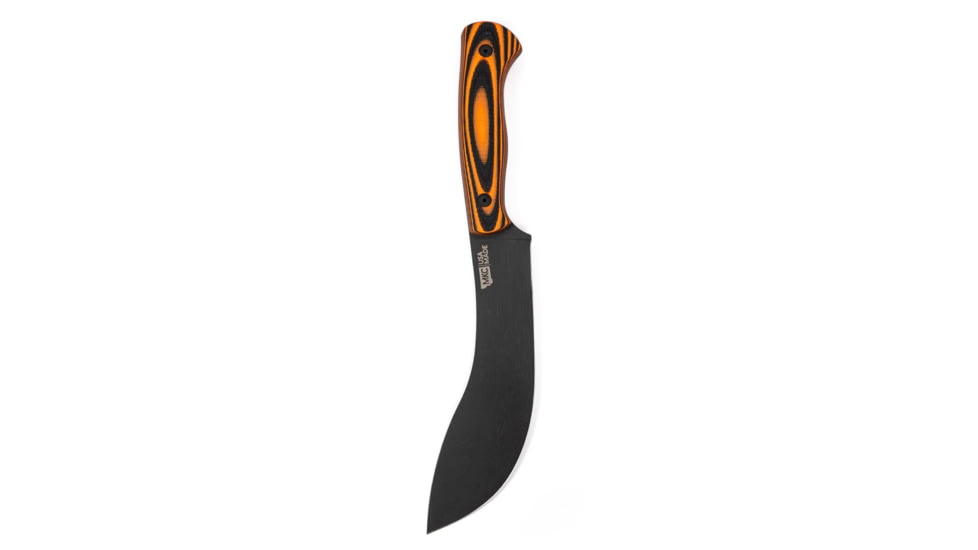 Montana Knife Company Beartooth Pro Skinning Fixed Blade Knives, 6.125 inch, 52100 Ball Bearing Steel, Parkeized Finish, G-10 Handle, Orange/Black, 10.5 inch, MKC-000329