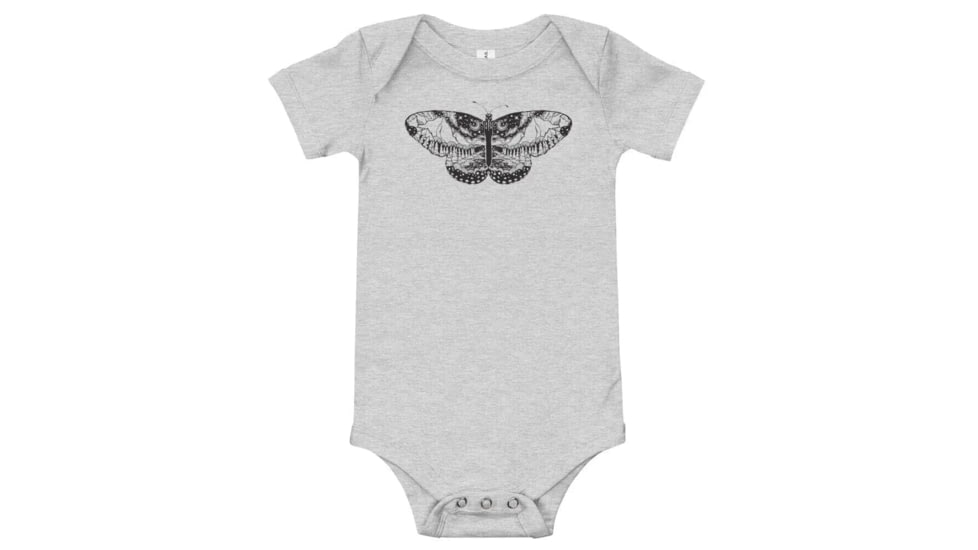 Milk X Whiskey Butterfly Mountain - Onesie 6E4A55E3, Yellow, 3-6m, 372781710329