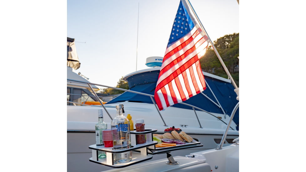 Magma Table, square-double-stack-side-caddy