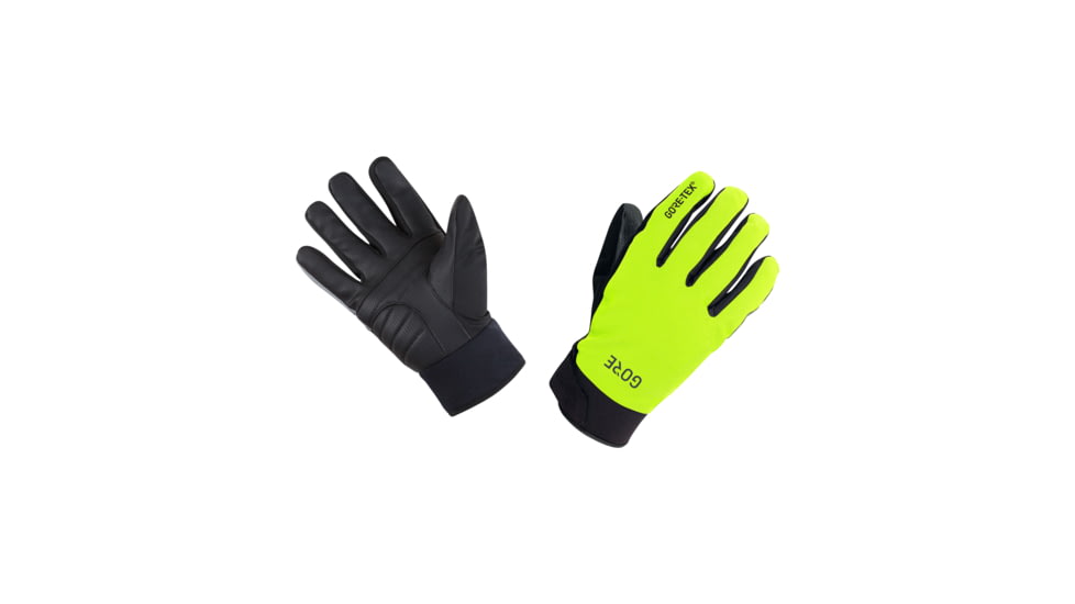 GOREWEAR C5 GORE-TEX Thermo Gloves in Neon Yellow/Black 3XL Waterproof 9A4B6961, 100563-0899-11