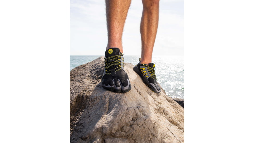 Aquapac Mens 3T Barefoot Warrior Water Shoes - Black/Yellow E1895E8A, 12, BLACK/YELLOW, 3TBFW-BKYL-12