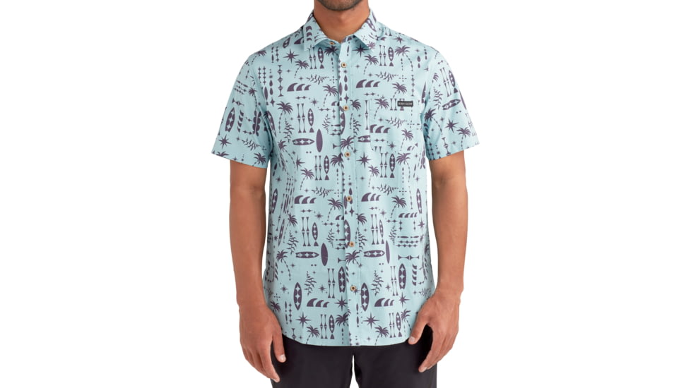 Body Glove Outrigger Button-Up Shirt - Blue 060BAACE, L, Blue, KVA8970-BLU-L