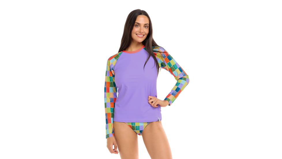 Body Glove Aloha Vibes Sleek Long Sleeve Rashguard - Multi 35E21CF5, M, Aloha Vibes Multi, 39-617741-Multi-M