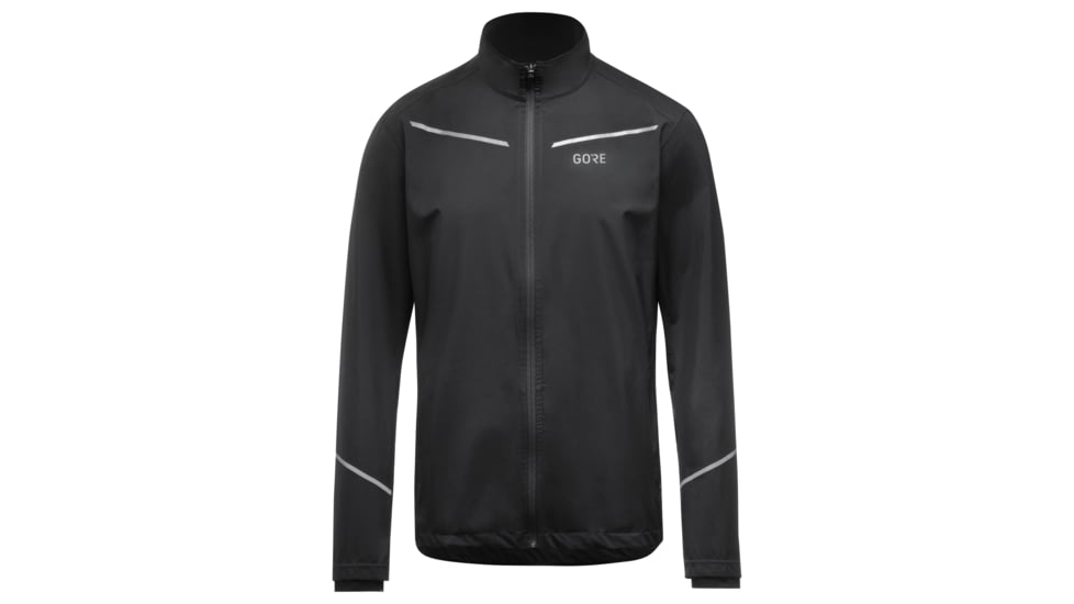 GOREWEAR Mens R3 Partial GORE-TEX INFINIUMTM Running Jacket in Black XS Regular fit Windproof 26CCCAA9, 100624-9900-S